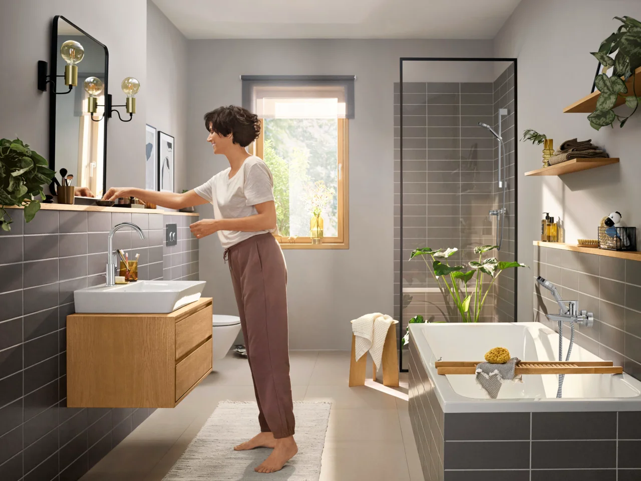 Hansgrohe Einhebel-Waschtischmischer Rebris E Chrom, 154 mm Ausladung, 222 mm Auslaufhöhe, 120° Schwenkbereich, 5 l/min Durchfluss Hansgrohe Einhebel-Waschtischmischer Rebris E Chrom, 154 mm Ausladung, 222 mm Auslaufhöhe, 120° Schwenkbereich, 5 l/min Durchfluss