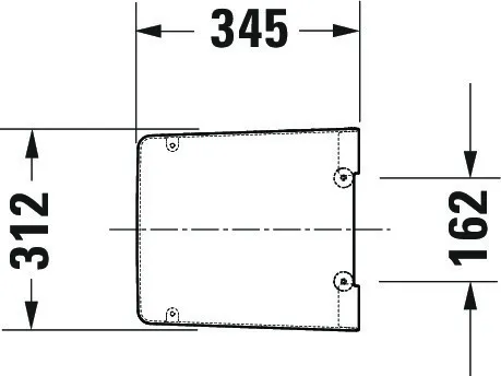 Duravit Urinaldeckel „Viu“ 31,5 × 34,5 × 3,7 cm