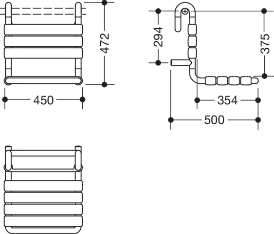 Einhängesitz „Serie 801“ in Lichtgrau Einhängesitz „Serie 801“ in Lichtgrau
