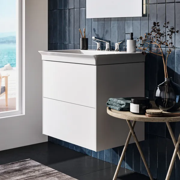 Ideal Standard Möbelwaschtischunterschrank Conca 600 mm 2 Auszüge Weiß matt Ideal Standard Möbelwaschtischunterschrank Conca 600 mm 2 Auszüge Weiß matt