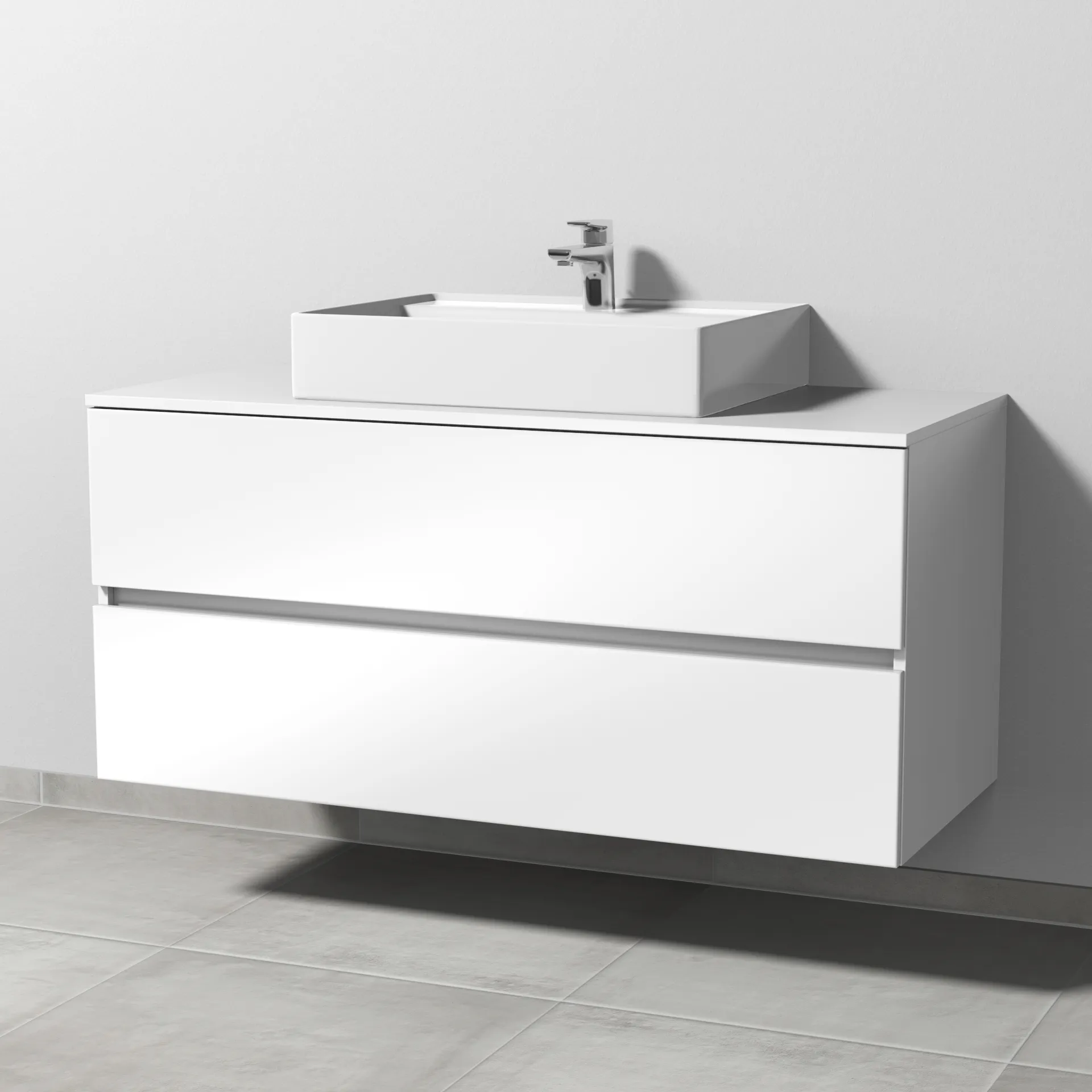 Sanipa Waschtischunterschrank „Solo One“ 1200 × 561 × 520 mm in Weiß (glanz) Sanipa Waschtischunterschrank „Solo One“ 1200 × 561 × 520 mm in Weiß (glanz)