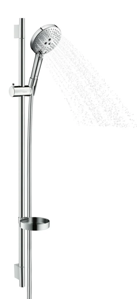 Hansgrohe Raindance Select S Brausenset 120 EcoSmart Unica'S Puro 900 mm chrom, 3-Jet-Brause mit verstellbarem Neigungswinkel und QuickClean-Technologie Hansgrohe Raindance Select S Brausenset 120 EcoSmart Unica'S Puro 900 mm chrom, 3-Jet-Brause mit verstellbarem Neigungswinkel und QuickClean-Technologie