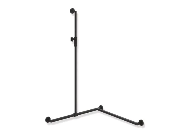 HEWI Haltegriff Ausführung rechts „System 900“ in Schwarz tiefmatt / Schwarz matt, Befestigung verdeckt HEWI Haltegriff Ausführung rechts „System 900“ in Schwarz tiefmatt / Schwarz matt, Befestigung verdeckt