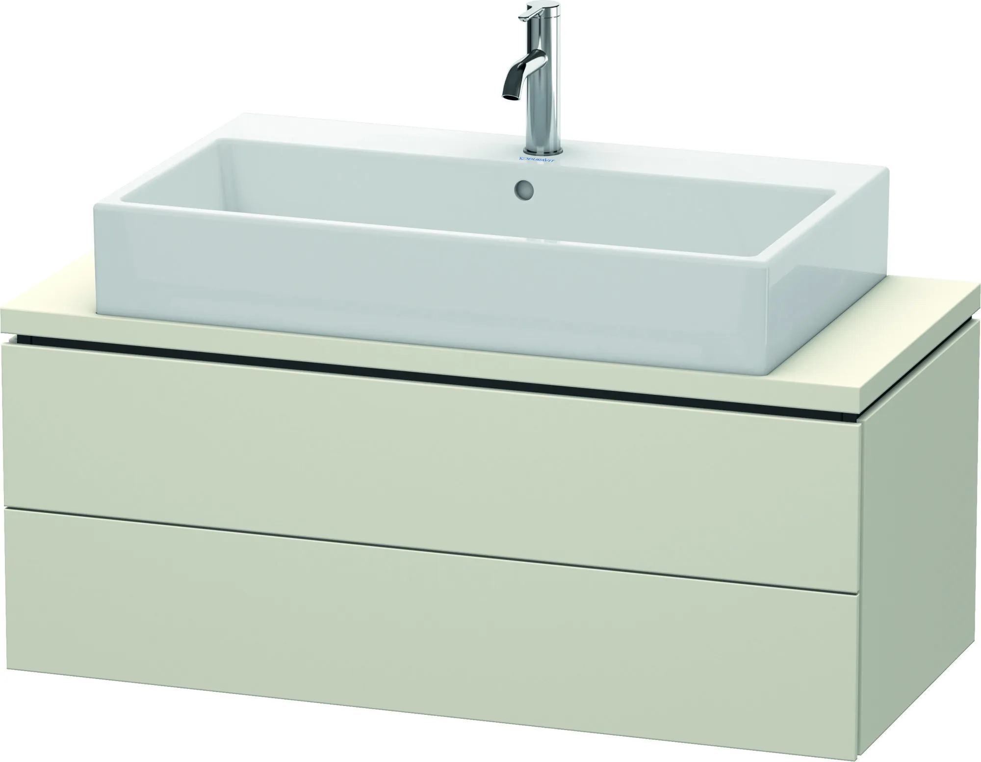 Duravit Waschtischunterschrank wandhängend „L-Cube“ 102 × 40 × 47,7 cm Taupe Matt