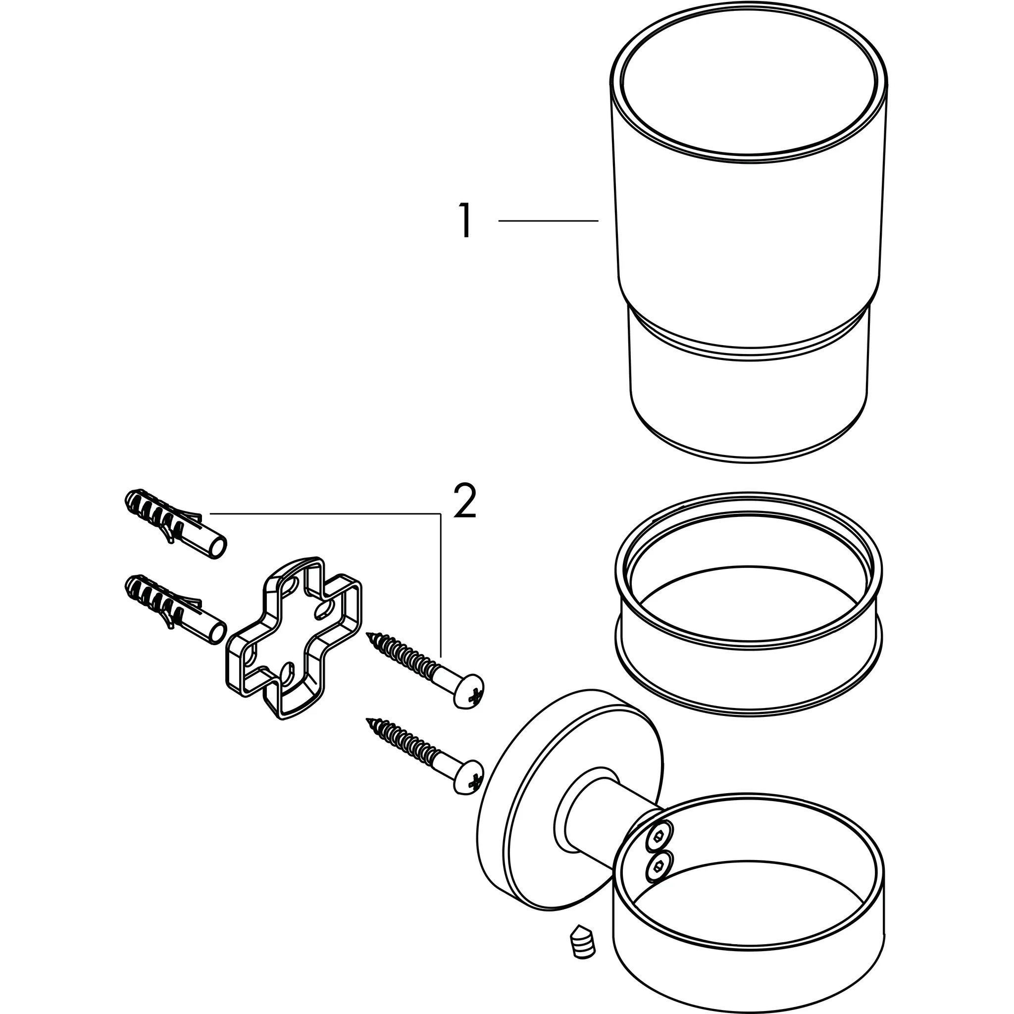 Zahnputzbecher Logis Universal chrom Zahnputzbecher Logis Universal chrom