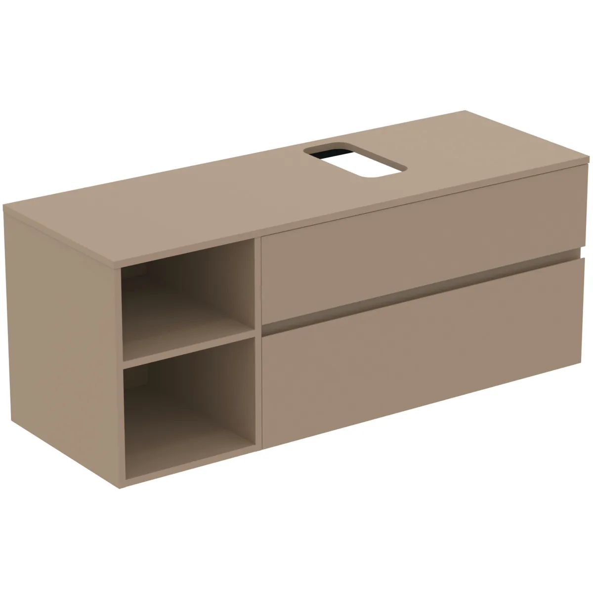 Ideal Standard Waschtischunterschrank „Finesse“ 140,2 × 55,8 × 50,5 cm Greige matt Ideal Standard Waschtischunterschrank „Finesse“ 140,2 × 55,8 × 50,5 cm Greige matt