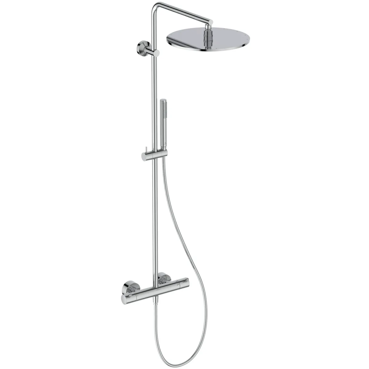 Ideal Standard Ceratherm T125 Duschsystem mit Badethermostat Pin-Griffe Chrom Ideal Standard Ceratherm T125 Duschsystem mit Badethermostat Pin-Griffe Chrom