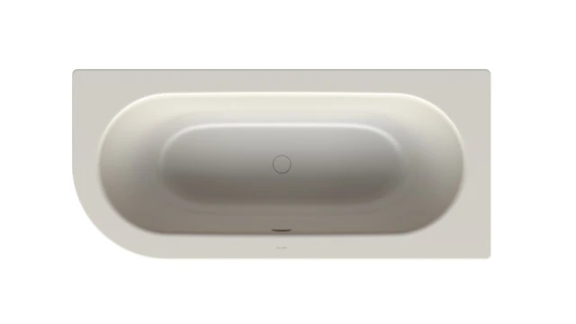Bette BetteSilhouette Badewanne 1650x750x420 mm Flax glasierter Titan-Stahl 2-Sitzer Eck