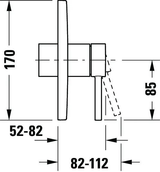 Duravit Einhand-Unterputz-Armatur „Circle“ in Chrom