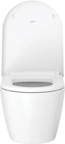 Duravit Wand-Tiefspül-WC inkl. WC-Sitz „ME by Starck“ 37,35 × 57 × 39,5 cm, Befestigung sichtbar