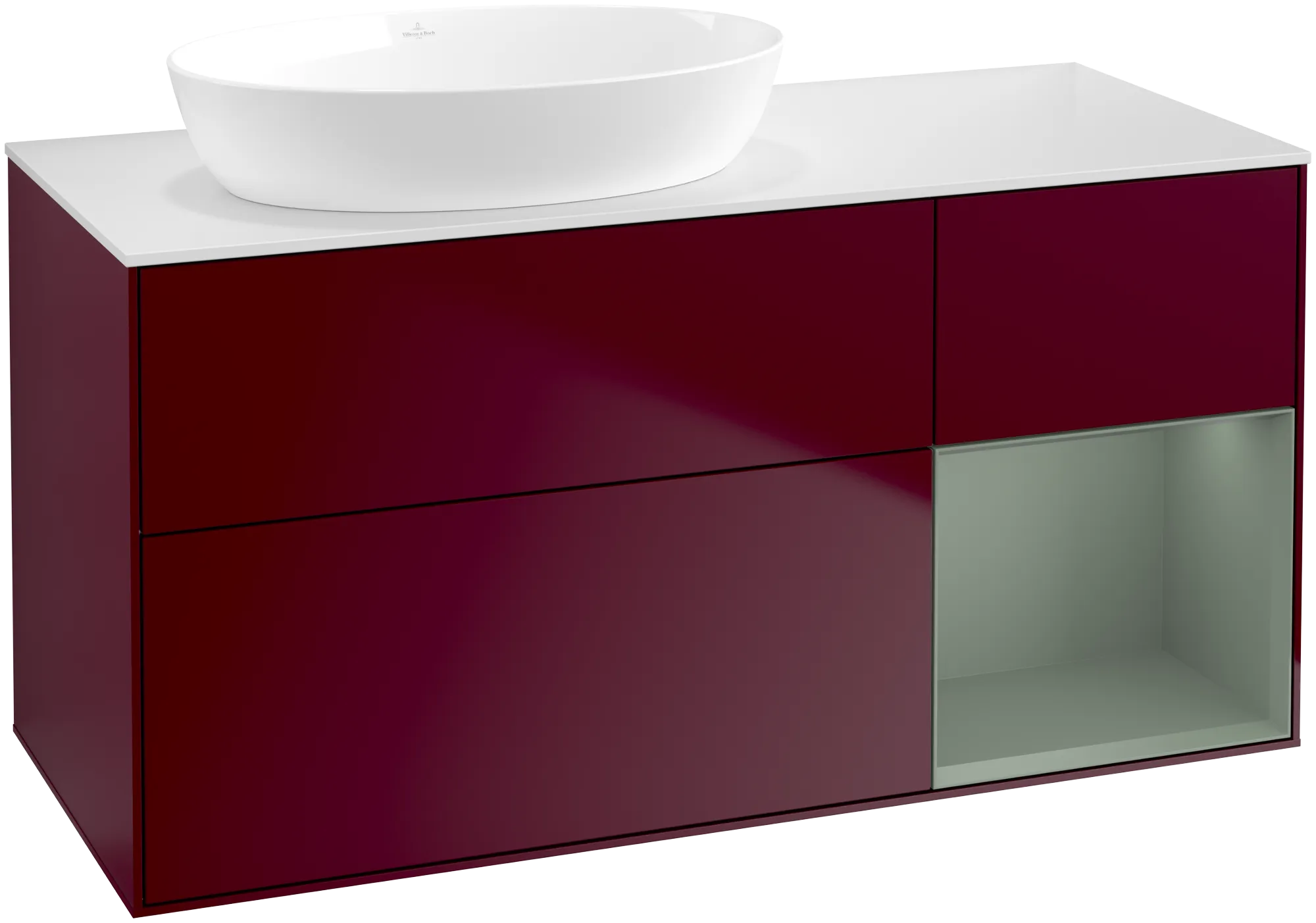 Villeroy & Boch Waschbeckenunterschrank Finion FA5, 1200x603x501mm, mit Beleuchtung, links
