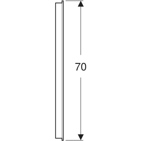 Geberit Spiegel „Option“ 40 × 70 cm, rechteckig