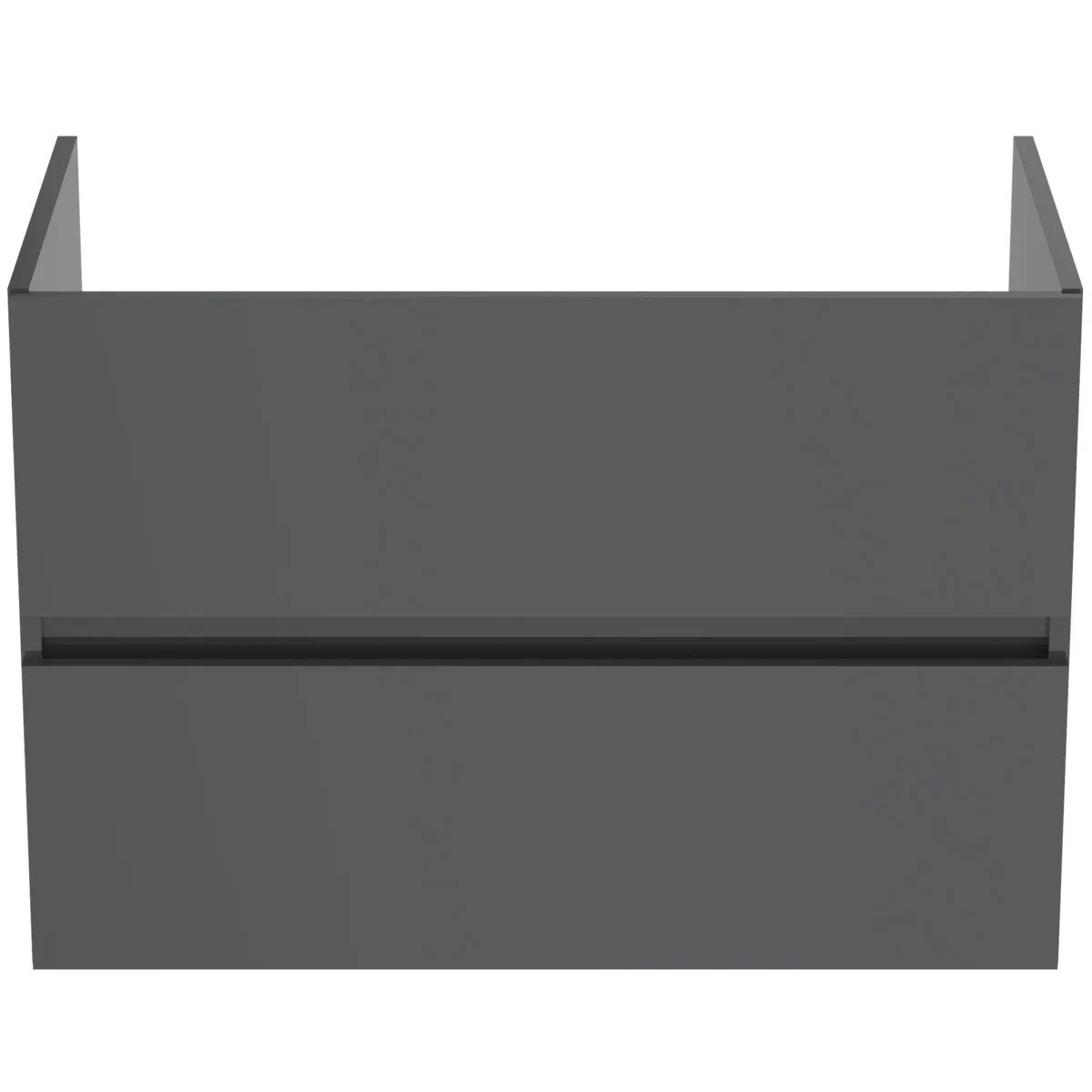 Ideal Standard Waschtischunterschrank „Eurovit+“ 80 × 55 × 44 cm Hochglanz grau lackiert