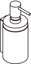 HEWI Seifenspender „System 162“ 10,5 × 18,2 × ⌀ 7,1 cm