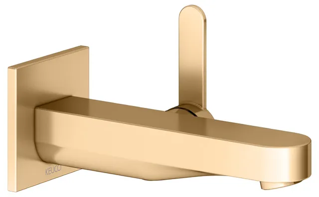 IXMO Einhebel-Waschtischmischer UP Ausladung 165 mm/IXMO Flat Messing geb.