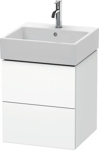 Duravit Waschtischunterschrank wandhängend „L-Cube“ 48,4 × 54,4 × 45,9 cm Weiß Matt Duravit Waschtischunterschrank wandhängend „L-Cube“ 48,4 × 54,4 × 45,9 cm Weiß Matt
