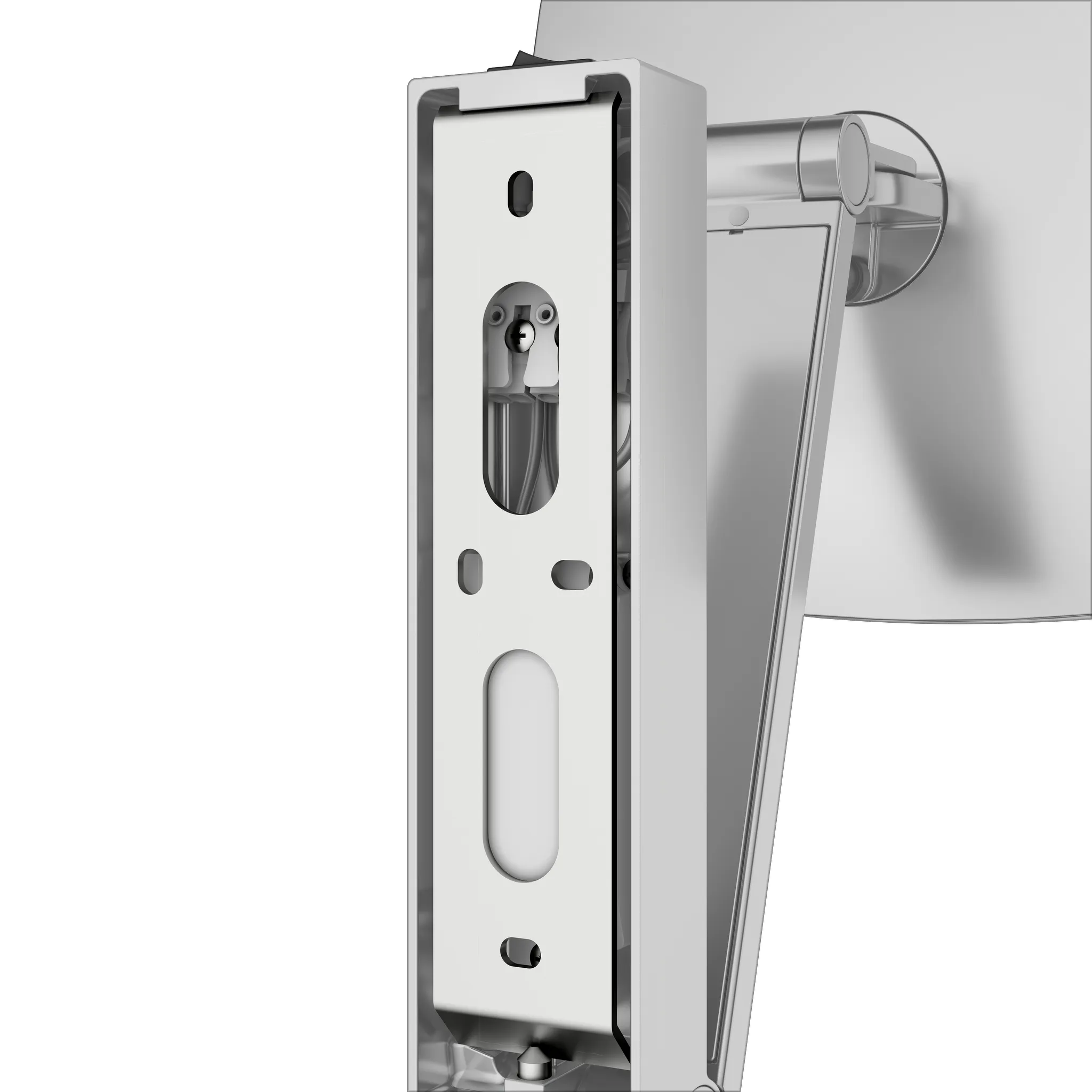 KEUCO Kosmetikspiegel iLook_move beleuchtet mit Wippschalter, eckig/beleuchtet mit Wippschalter Aluminium-finish