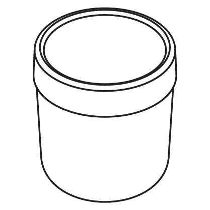 HEWI Becher, flachbodig, Serie 477, PG74, matt weiß