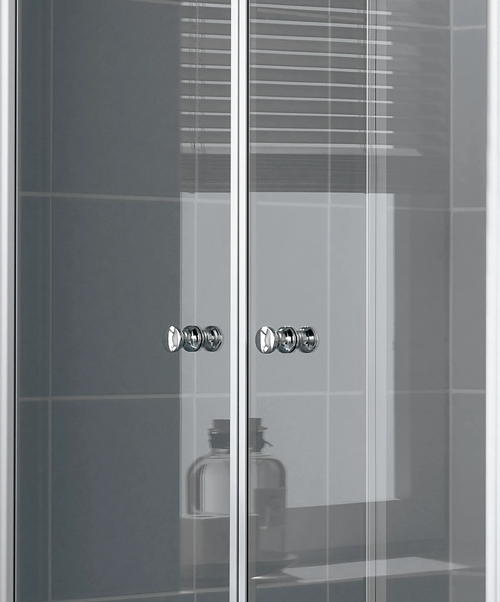 Kermi Duschdesign IBIZA 2000 Pendeltür, 1750x700 mm, Silber Mattglanz