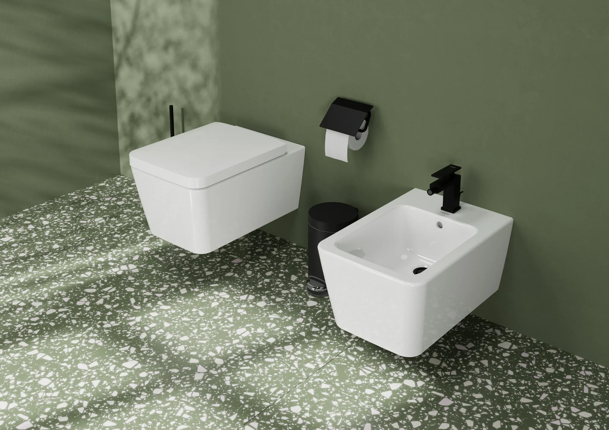 EluPura Q Wand WC Set 540 ohne Spülrand mit WC Sitz mit SoftClose and QuickRelease, SmartClean Weiß EluPura Q Wand WC Set 540 ohne Spülrand mit WC Sitz mit SoftClose and QuickRelease, SmartClean Weiß