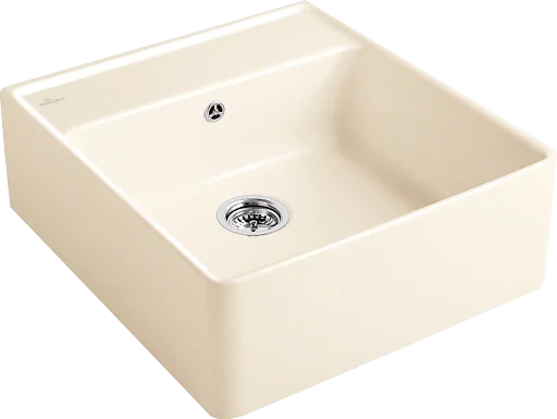 Villeroy & Boch Spülstein Einzelbecken 632062, 595x220x630 mm, Keramik, Crema CeramicPlus