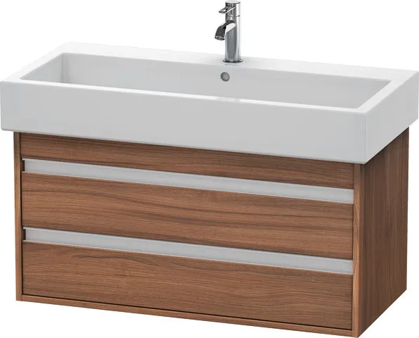 Duravit Waschtischunterschrank wandhängend „Ketho“ 95 × 48 × 44 cm Nussbaum Natur Duravit Waschtischunterschrank wandhängend „Ketho“ 95 × 48 × 44 cm Nussbaum Natur