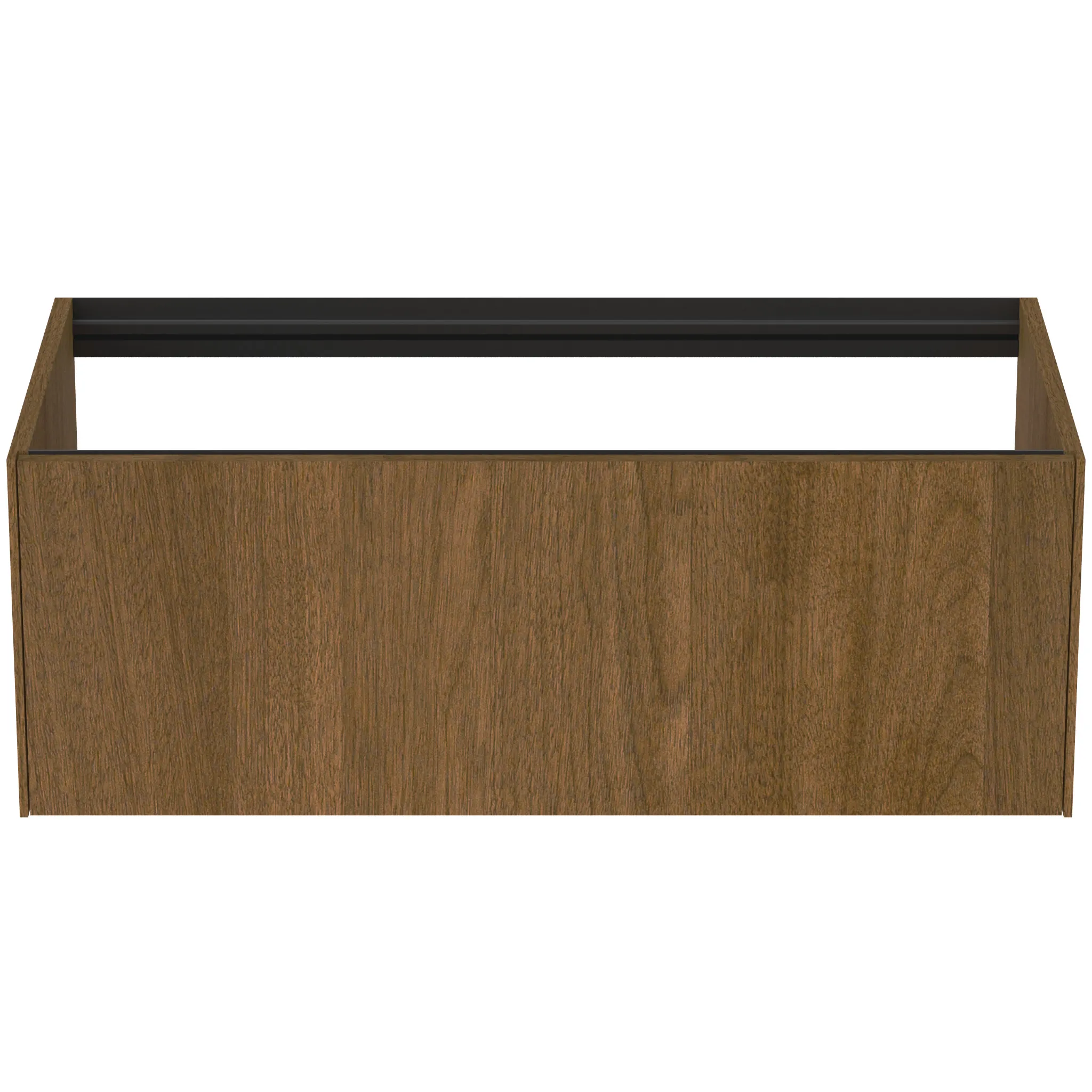 Ideal Standard Waschtischunterschrank Conca, 1 Auszug, ohne Platte, Walnuss Dunkel