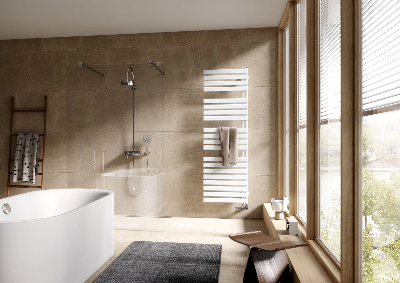 Kermi Design-Heizkörper „Credo® Half® flat“ 45 × 100 cm in Farbkonzept Kermi Design-Heizkörper „Credo® Half® flat“ 45 × 100 cm in Farbkonzept