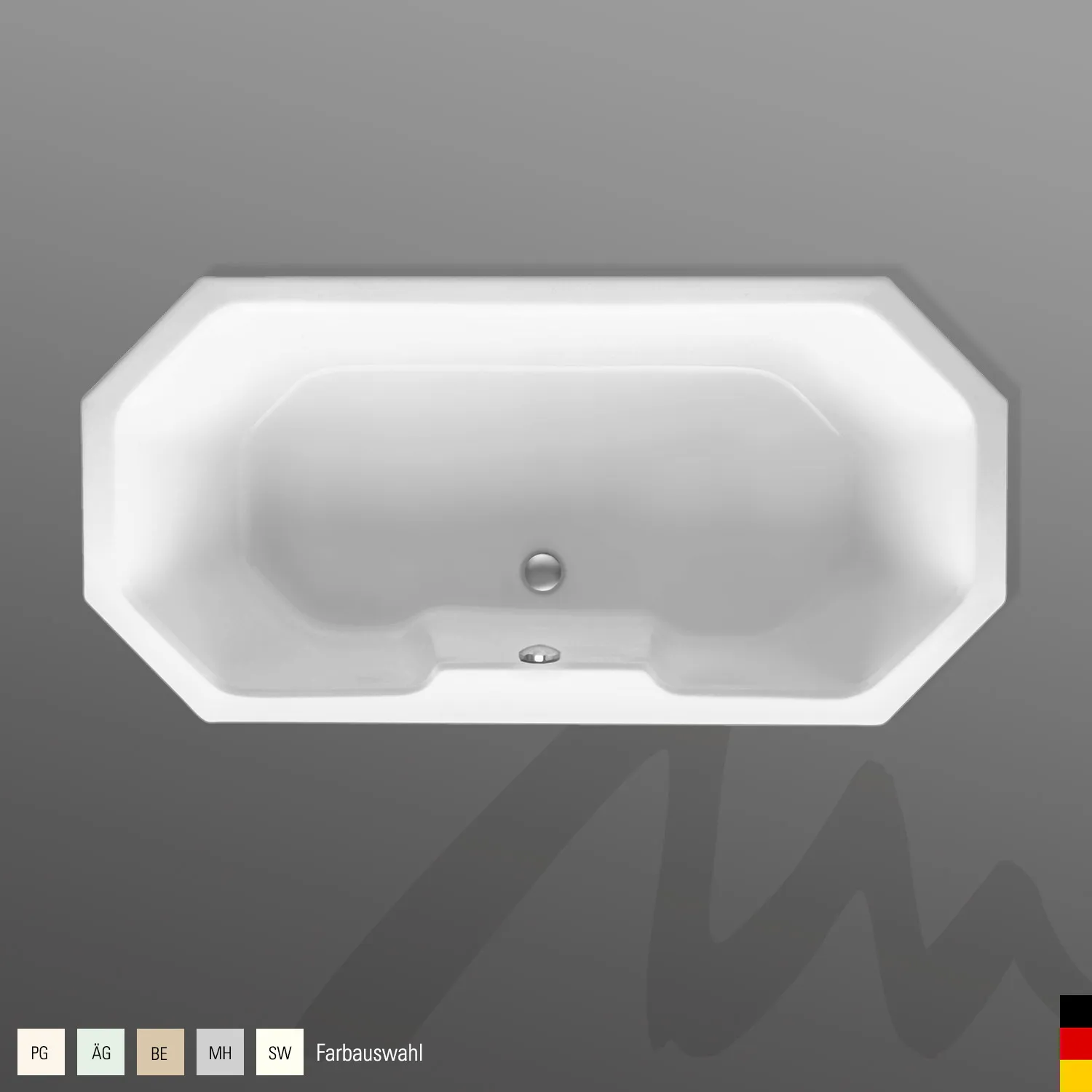 Mauersberger grandis Acryl-Badewanne 6-/8-Eckform 175⁄85 Mauersberger grandis Acryl-Badewanne 6-/8-Eckform 175⁄85