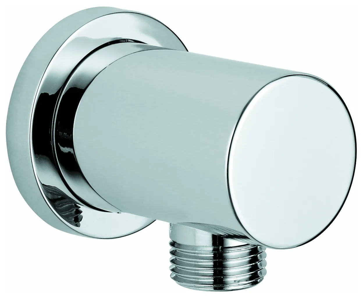 Grohe Wandanschlussbogen Rainshower, Außengewinde DN 15, runde Rosette, eigensicher gegen Rückfließen in chrom
