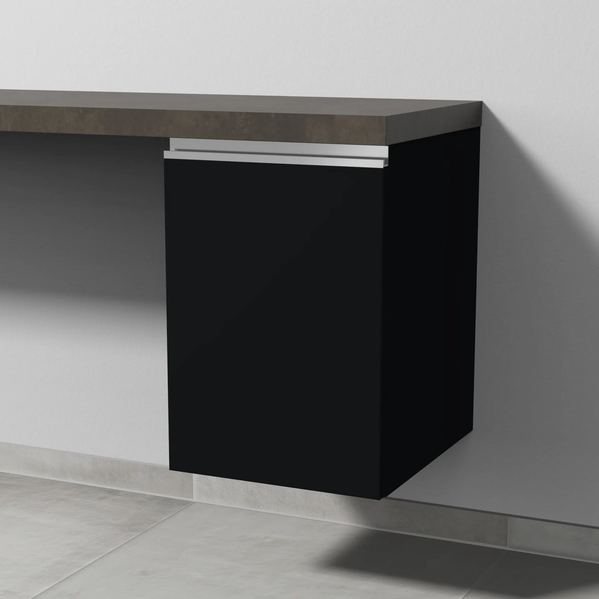 Sanipa Anbauschrank „2morrow“ 350 × 510 × 420 mm in Schwarz (matt)