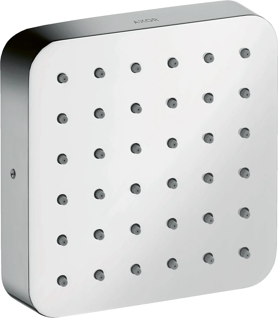 Hansgrohe AXOR Citterio E Brausemodul Unterputz, 120x120 mm, Chrom, Rain Strahl, verstellbarer Winkel, für Kopf-, Nacken- oder Seitenbrause