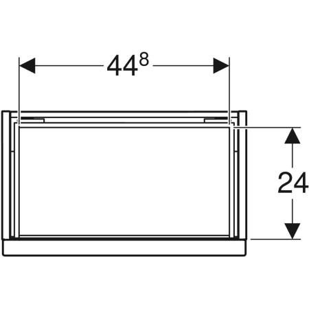 Geberit Waschtischunterschrank „iCon“ weiß / lackiert matt