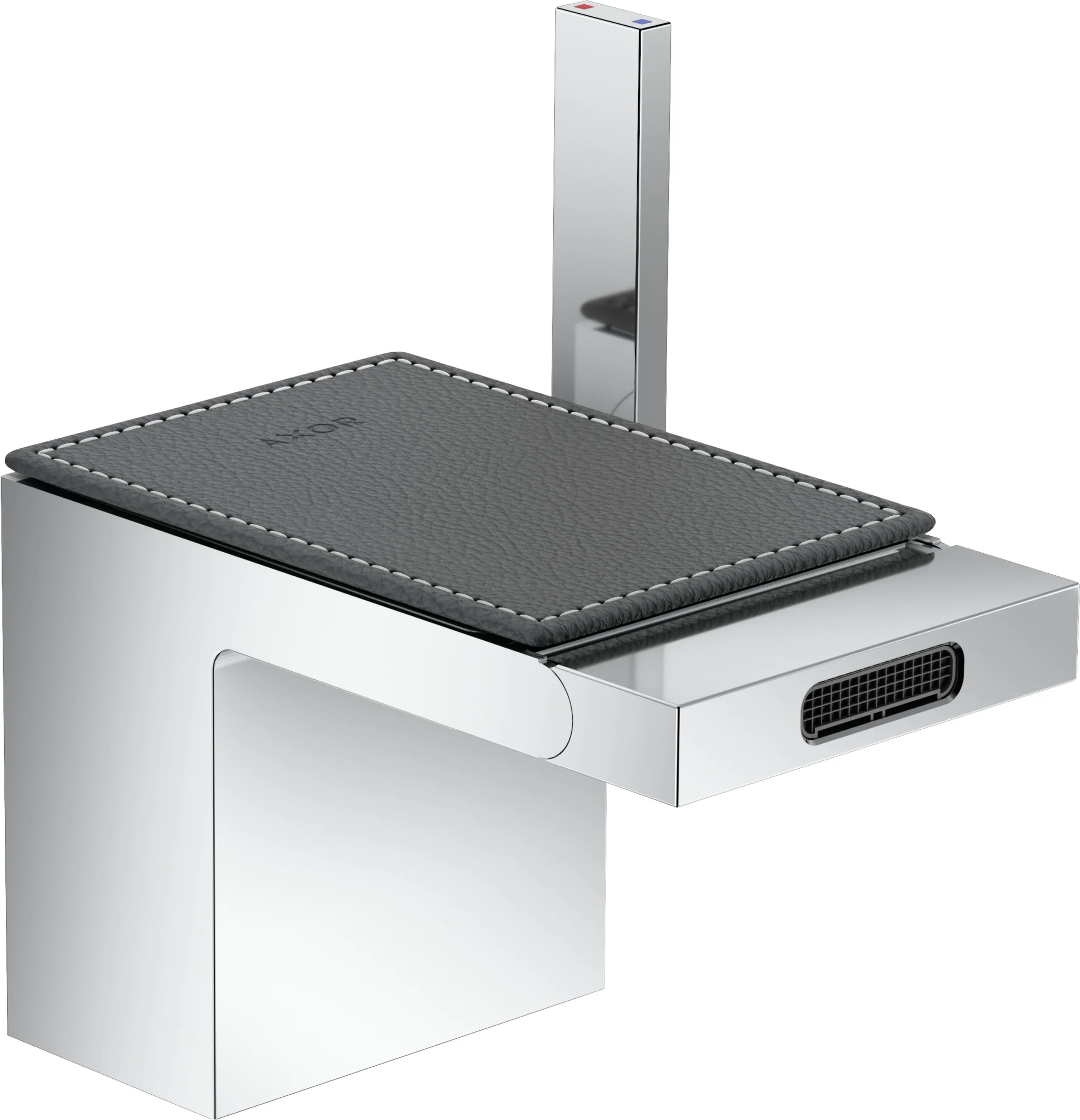 Hansgrohe AXOR MyEdition Bidetmischer - Einhebel-Bidetmischer mit Push-Open Ablaufgarnitur, Chrom, Ausladung 121 mm, Auslaufhöhe 83 mm