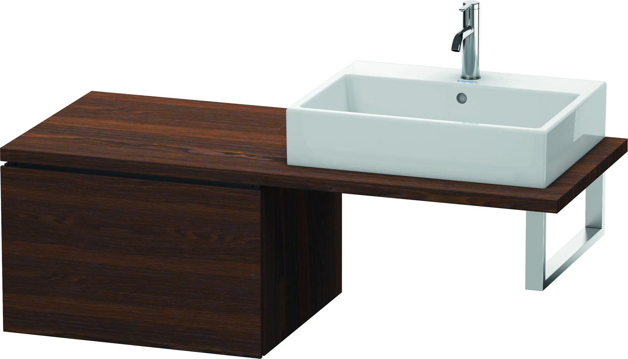 Duravit Unterschrank für Konsole „L-Cube“ 62 × 40 × 54,7 cm Nussbaum gebürstet