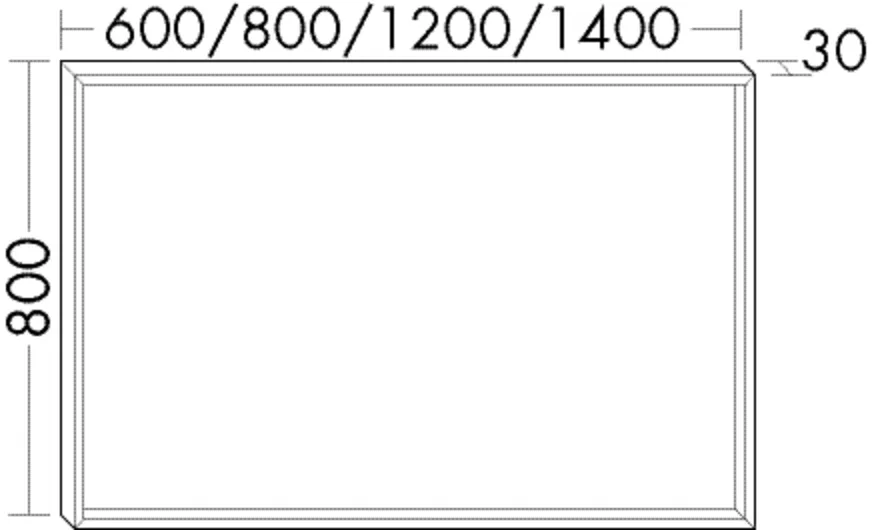 burgbad Spiegel „Sys30“ 600 × 800 mm burgbad Spiegel „Sys30“ 600 × 800 mm