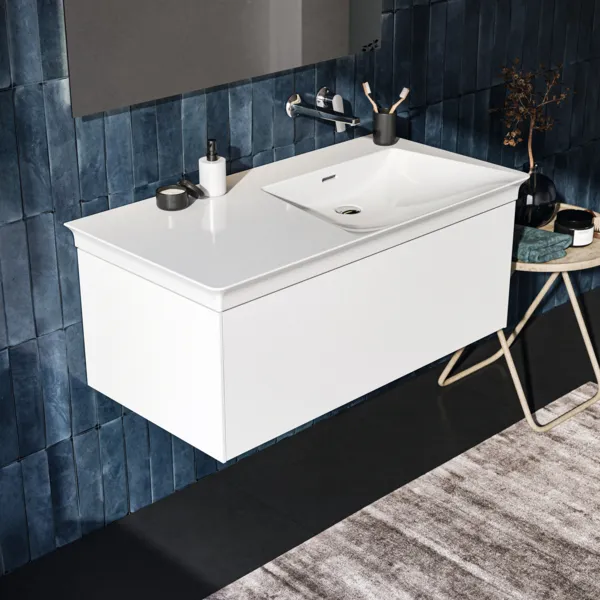 Ideal Standard Waschtischunterschrank „Conca“ 100 × 37 × 50,5 cm Weiß matt lackiert