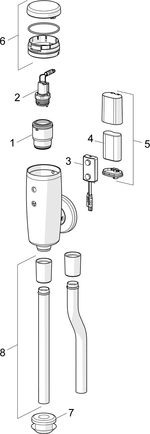 HansaELECTRA Urinalsteuerung HansaELECTRA 0944 6V Bluetooth Ausladung 81mm gerade DN15 Chrom HansaELECTRA Urinalsteuerung HansaELECTRA 0944 6V Bluetooth Ausladung 81mm gerade DN15 Chrom