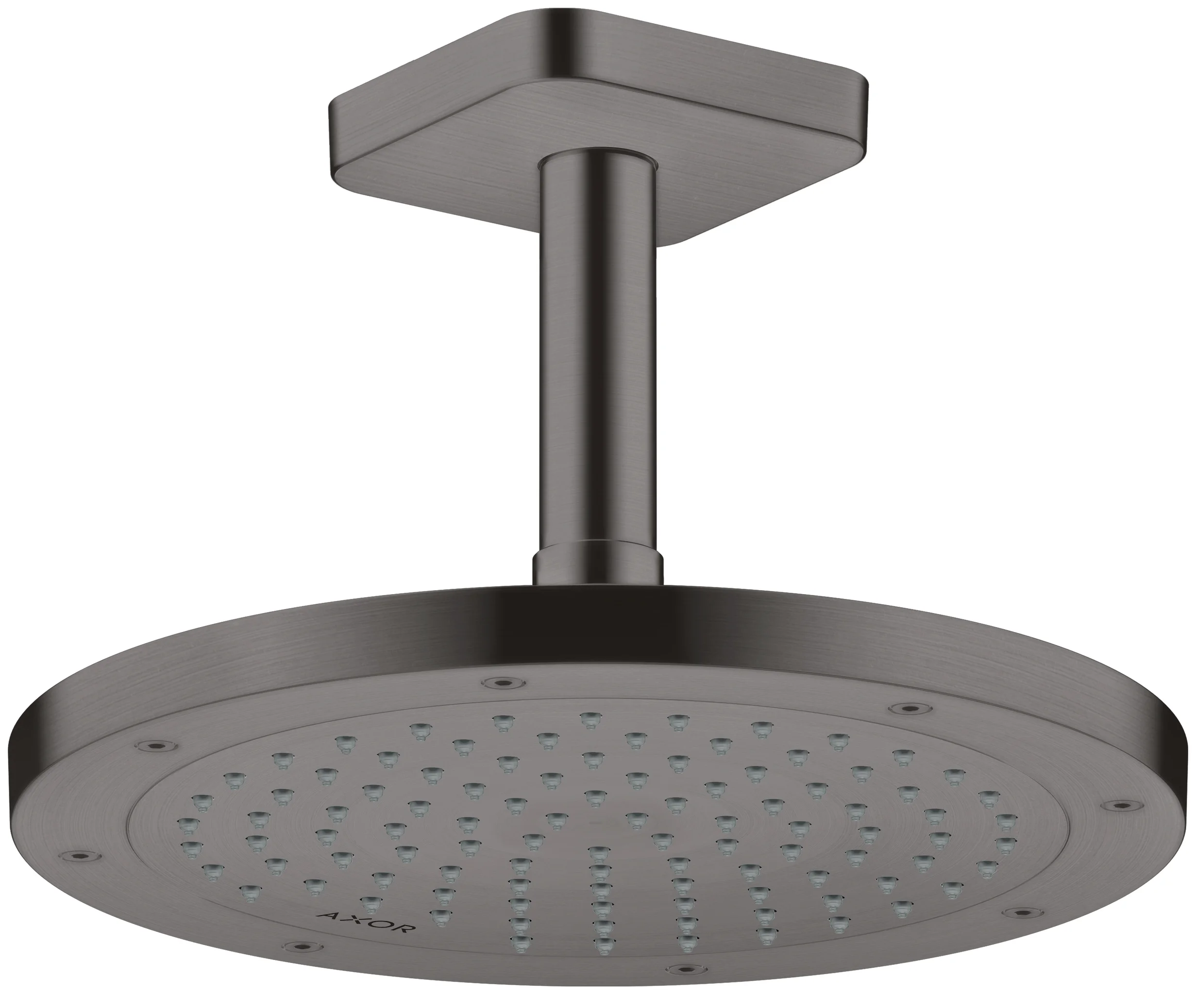 Hansgrohe AXOR ShowerSolutions Kopfbrause 245 1jet EcoSmart+ Brushed Black Chrome, 245 mm, verstellbarer Winkel, abnehmbar zur Reinigung Hansgrohe AXOR ShowerSolutions Kopfbrause 245 1jet EcoSmart+ Brushed Black Chrome, 245 mm, verstellbarer Winkel, abnehmbar zur Reinigung