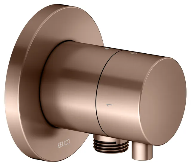 IXMO 2-Wege Ab- u. Umstellventil UP IXMO Comfort, rund Rotgold geb. IXMO 2-Wege Ab- u. Umstellventil UP IXMO Comfort, rund Rotgold geb.