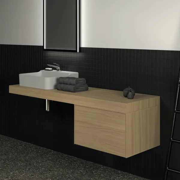 Konsole Conca, 1600x505x80mm, Weiß