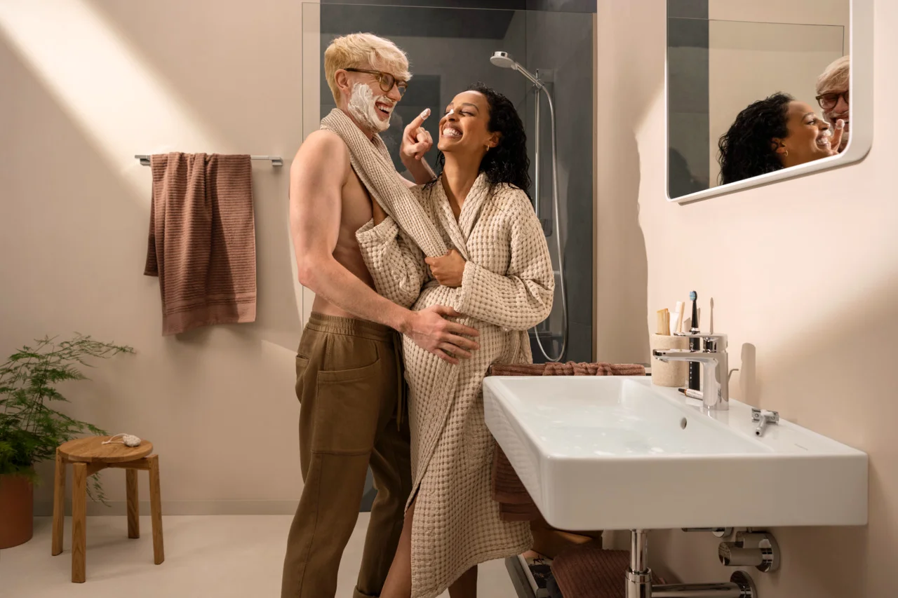 Hansgrohe Xanuia Q Waschtisch in Weiß, 600x480 mm, wandhängend mit Hahnloch und Überlauf, SmartClean-Glasur Hansgrohe Xanuia Q Waschtisch in Weiß, 600x480 mm, wandhängend mit Hahnloch und Überlauf, SmartClean-Glasur