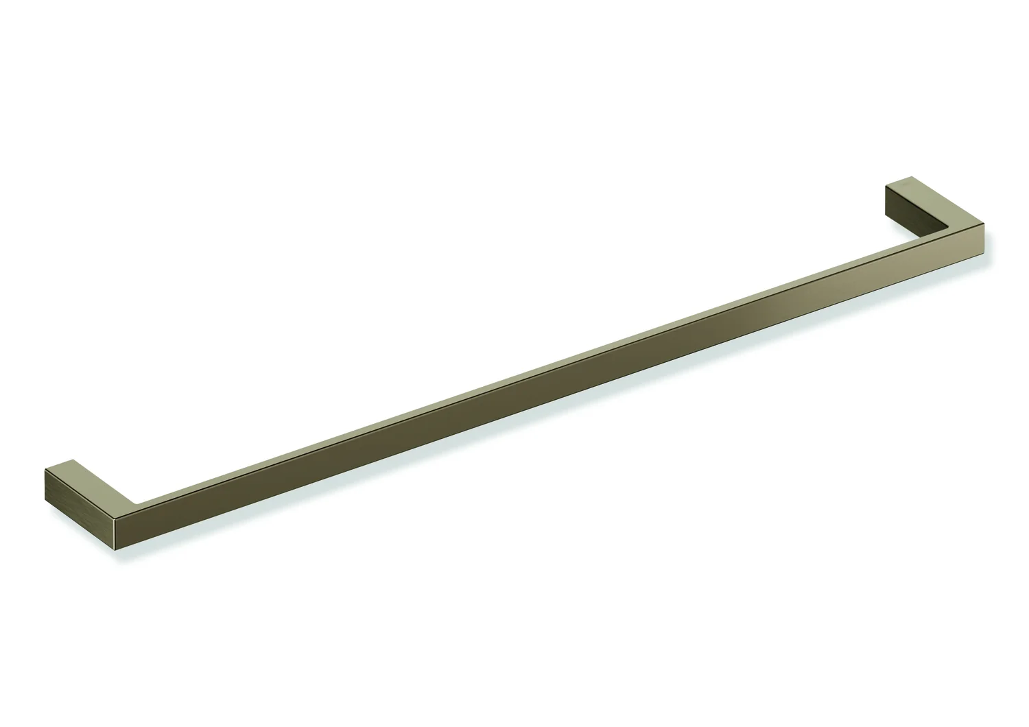HEWI Badetuchhalter System 900Q, PVD-beschichtet, Bronze gebürstet, 600 mm breit, 20 mm hoch, 70 mm tief