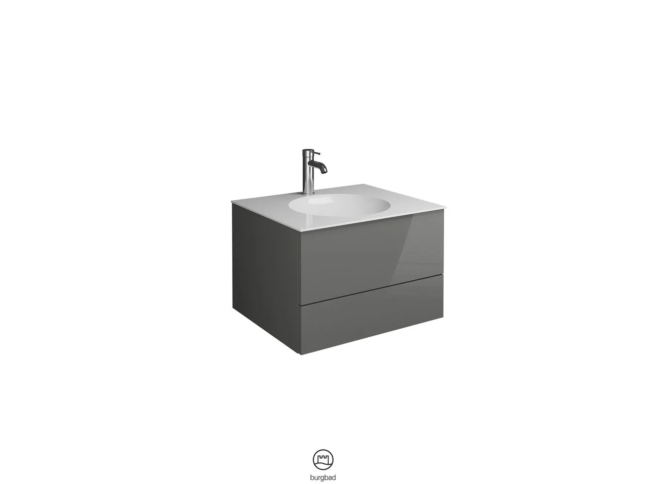 burgbad Coco HGL Waschtisch Set SFHR060 Mineralguss 505x606x406 burgbad Coco HGL Waschtisch Set SFHR060 Mineralguss 505x606x406