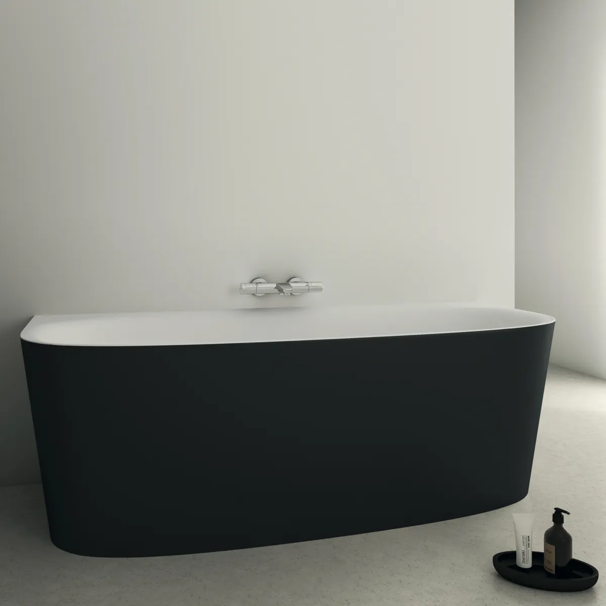 Ideal Standard Badewanne „Dea“ 80 × 180 cm in Schwarz Matt