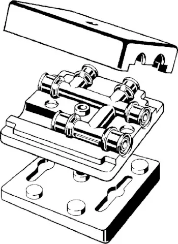 Viega „Sanfix P“ Kreuzungs-T-Stück 16 × 16 → 16 × 16 × 16 mm Viega „Sanfix P“ Kreuzungs-T-Stück 16 × 16 → 16 × 16 × 16 mm