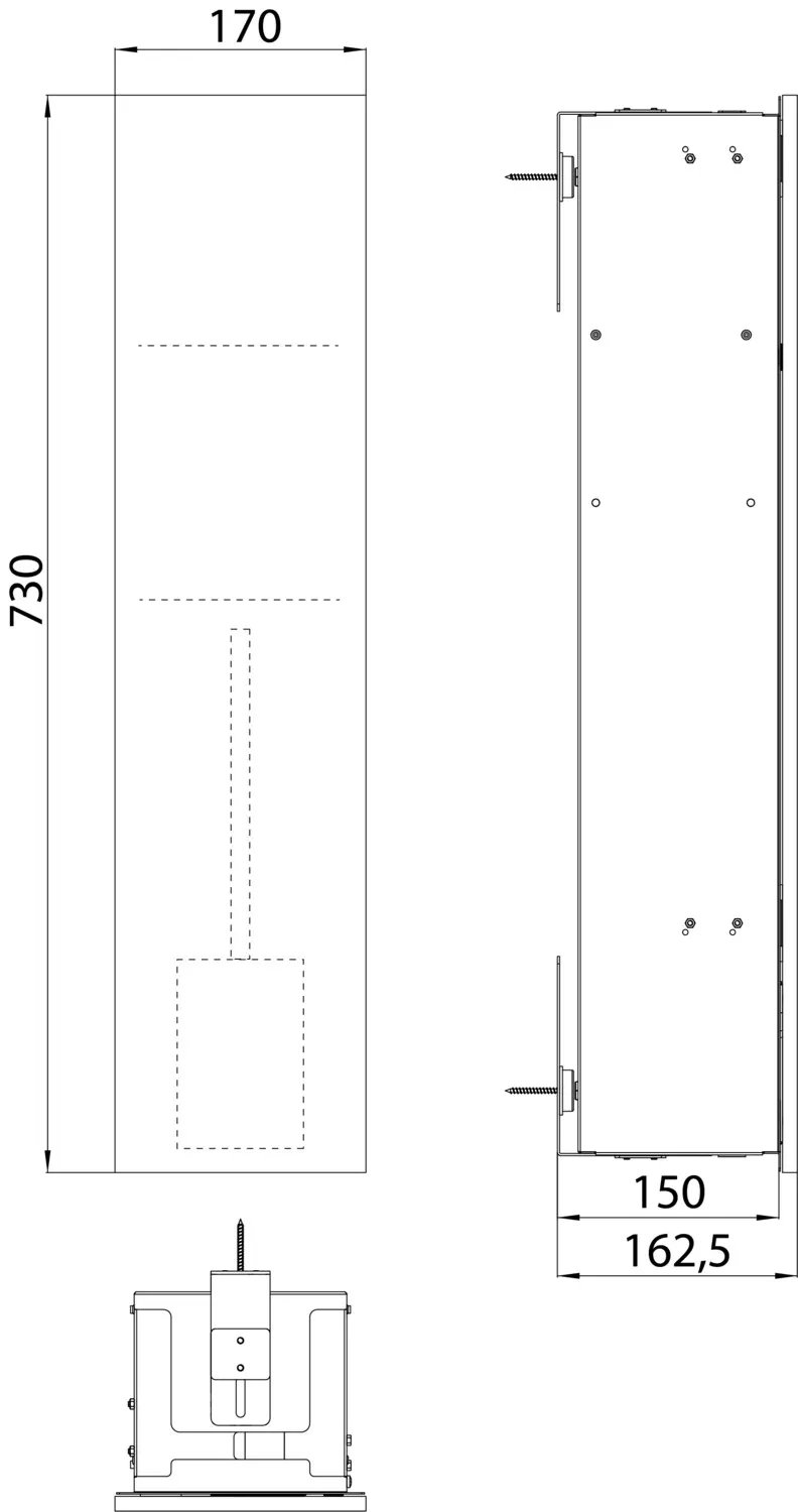 emco WC-Modul „pure“ 170 × 730 × 163 mm emco WC-Modul „pure“ 170 × 730 × 163 mm