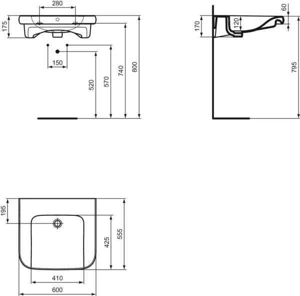 Ideal Standard Waschbecken „Contour21+“ Ideal Standard Waschbecken „Contour21+“