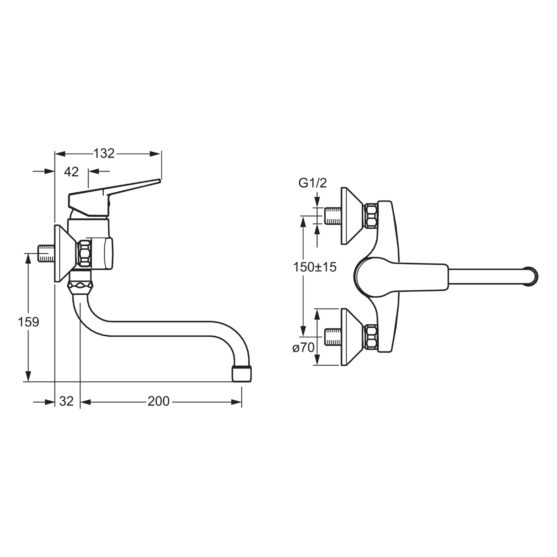 Hansa Einhand-Küchenarmatur „Twist“ Ausladung 232 mm in chrom Hansa Einhand-Küchenarmatur „Twist“ Ausladung 232 mm in chrom