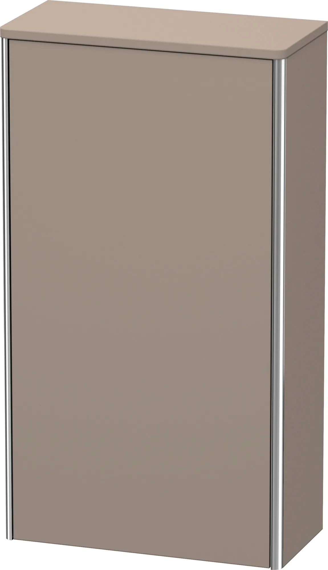 Duravit Halbhochschrank „XSquare“ 50 × 89,6 × 23,6 cm Basalt Matt